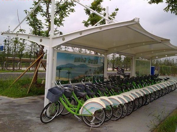 綠色出行自行車棚